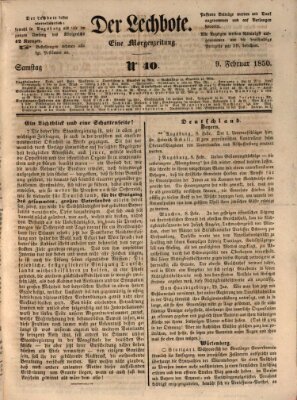 Der Lechbote Samstag 9. Februar 1850