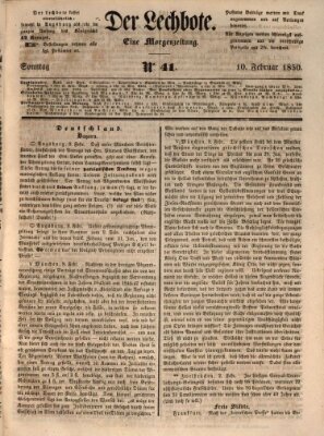 Der Lechbote Sonntag 10. Februar 1850