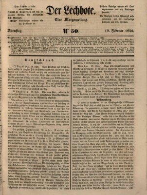 Der Lechbote Dienstag 19. Februar 1850