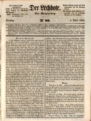 Der Lechbote Dienstag 2. April 1850