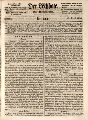 Der Lechbote Dienstag 23. April 1850