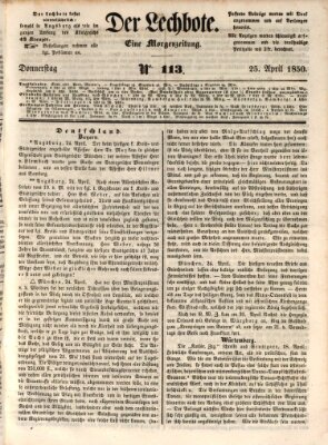 Der Lechbote Donnerstag 25. April 1850