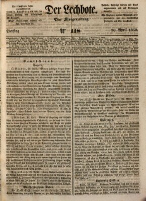 Der Lechbote Dienstag 30. April 1850