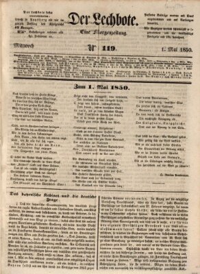 Der Lechbote Mittwoch 1. Mai 1850