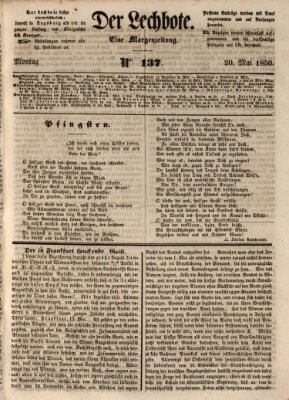 Der Lechbote Montag 20. Mai 1850