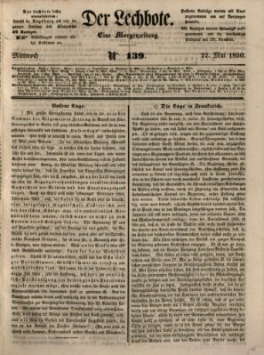 Der Lechbote Mittwoch 22. Mai 1850