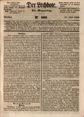 Der Lechbote Samstag 15. Juni 1850