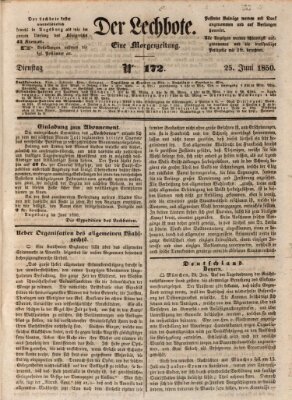 Der Lechbote Dienstag 25. Juni 1850