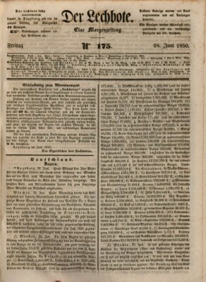 Der Lechbote Freitag 28. Juni 1850