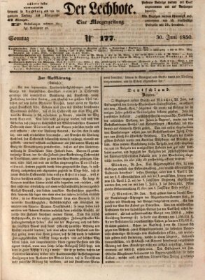 Der Lechbote Sonntag 30. Juni 1850