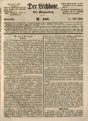 Der Lechbote Donnerstag 11. Juli 1850