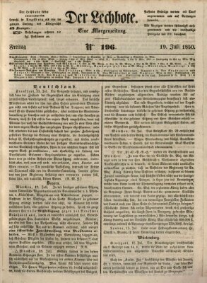 Der Lechbote Freitag 19. Juli 1850