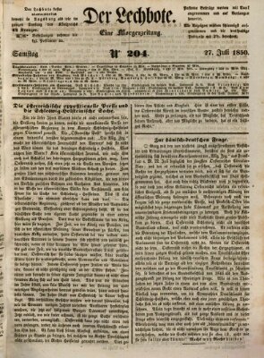 Der Lechbote Samstag 27. Juli 1850