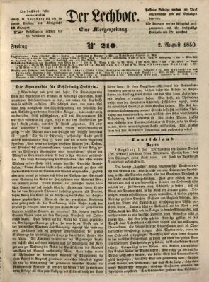 Der Lechbote Freitag 2. August 1850