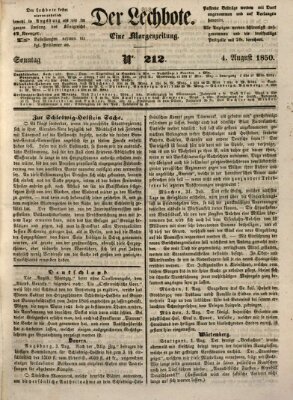 Der Lechbote Sonntag 4. August 1850