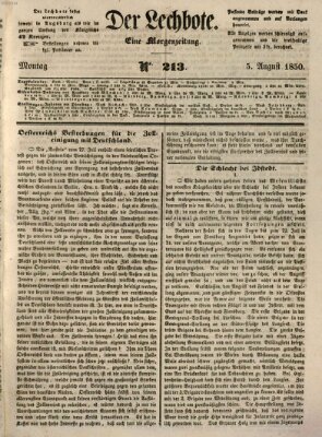 Der Lechbote Montag 5. August 1850