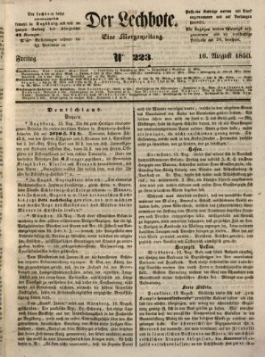 Der Lechbote Freitag 16. August 1850