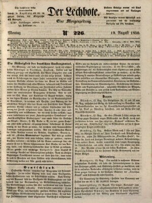 Der Lechbote Montag 19. August 1850