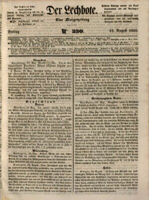 Der Lechbote Freitag 23. August 1850