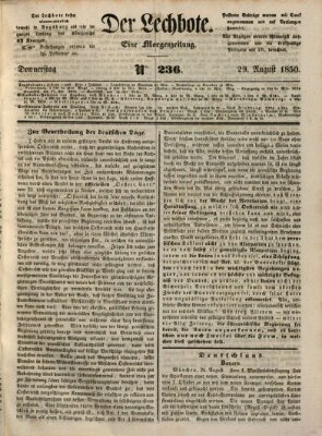 Der Lechbote Donnerstag 29. August 1850