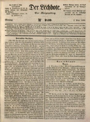 Der Lechbote Montag 2. September 1850