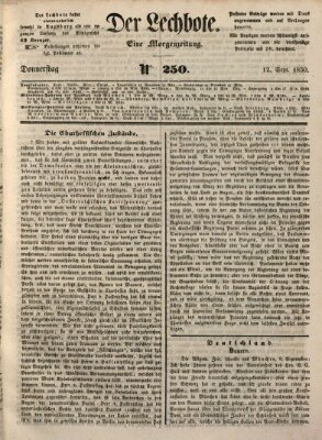 Der Lechbote Donnerstag 12. September 1850