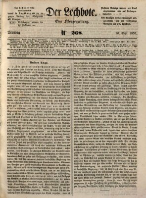 Der Lechbote Montag 30. September 1850