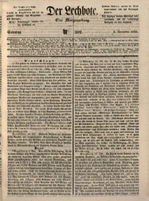 Der Lechbote Sonntag 3. November 1850