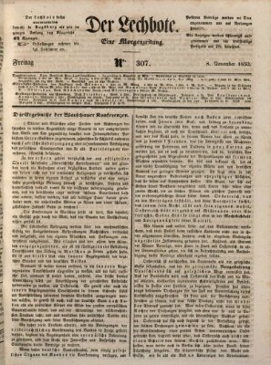 Der Lechbote Freitag 8. November 1850