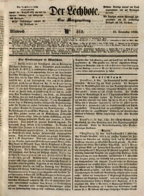 Der Lechbote Mittwoch 13. November 1850