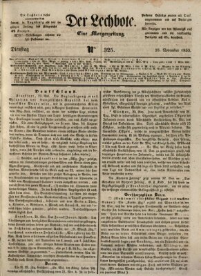 Der Lechbote Dienstag 26. November 1850