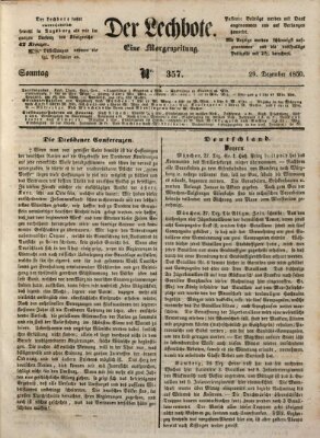 Der Lechbote Sonntag 29. Dezember 1850