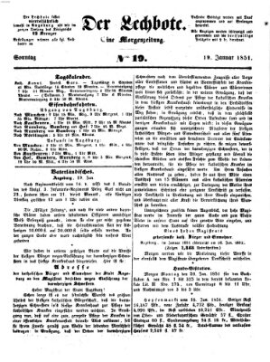 Der Lechbote Sonntag 19. Januar 1851