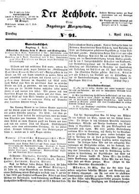 Der Lechbote Dienstag 1. April 1851