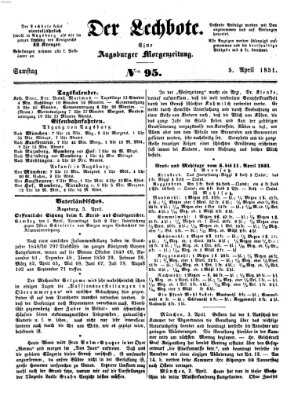 Der Lechbote Samstag 5. April 1851