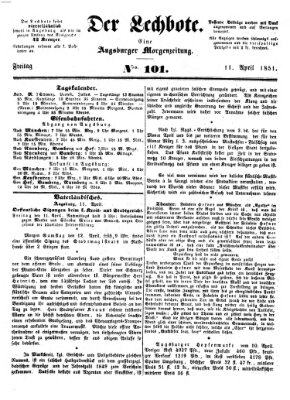 Der Lechbote Freitag 11. April 1851