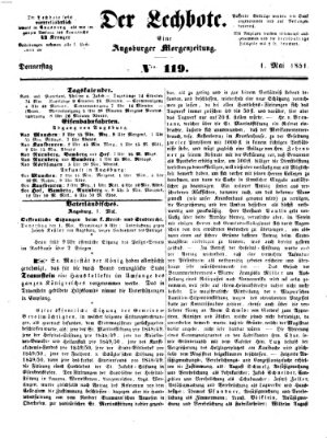 Der Lechbote Donnerstag 1. Mai 1851