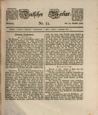 Deutscher Merkur Mittwoch 14. Oktober 1829