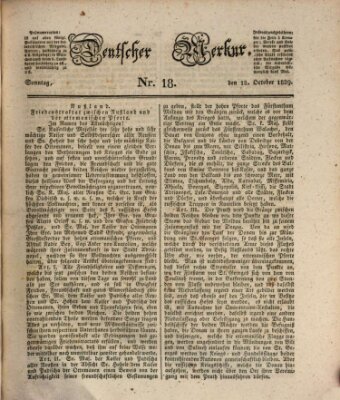 Deutscher Merkur Sonntag 18. Oktober 1829