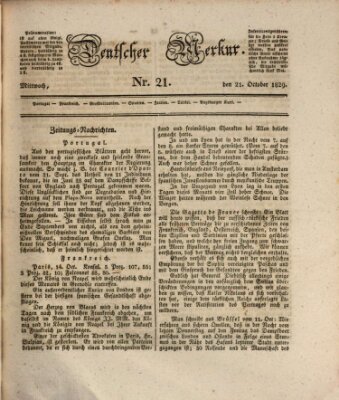 Deutscher Merkur Mittwoch 21. Oktober 1829