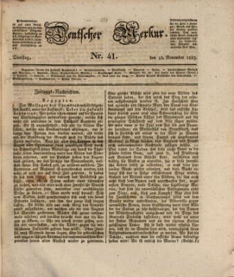 Deutscher Merkur Dienstag 10. November 1829