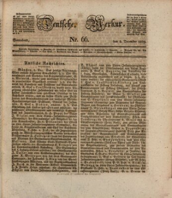 Deutscher Merkur Samstag 5. Dezember 1829