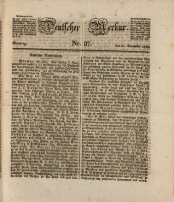 Deutscher Merkur Sonntag 27. Dezember 1829