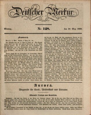 Deutscher Merkur Montag 10. Mai 1830