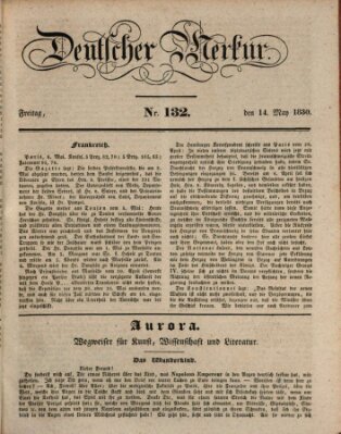 Deutscher Merkur Freitag 14. Mai 1830