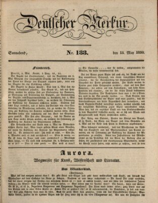 Deutscher Merkur Samstag 15. Mai 1830