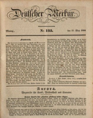 Deutscher Merkur Montag 17. Mai 1830