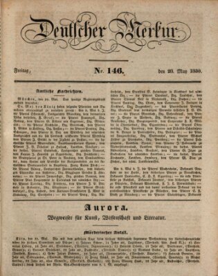 Deutscher Merkur Freitag 28. Mai 1830