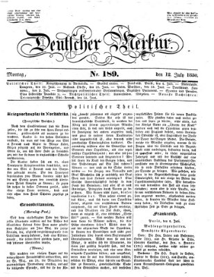 Deutscher Merkur Montag 12. Juli 1830