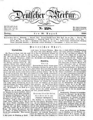 Deutscher Merkur Freitag 20. August 1830